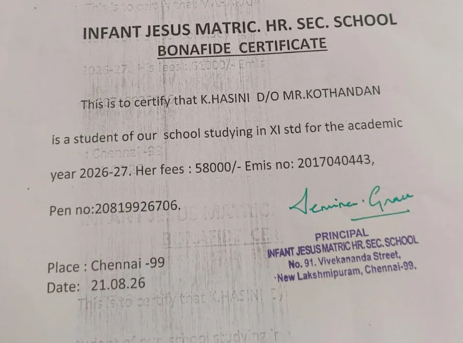 Bonafide Certificate