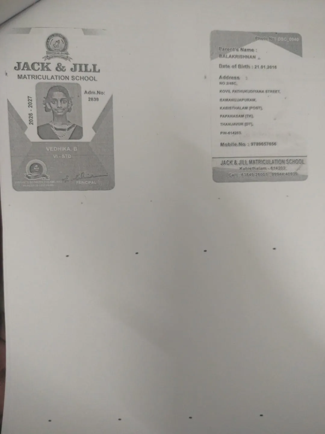 Bonafide Certificate