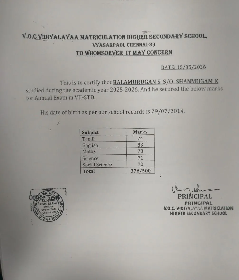 Marksheet