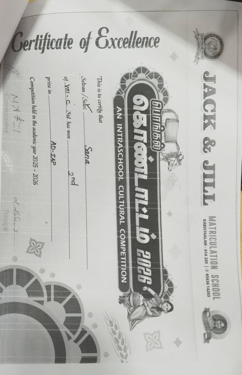 Skills Certificate