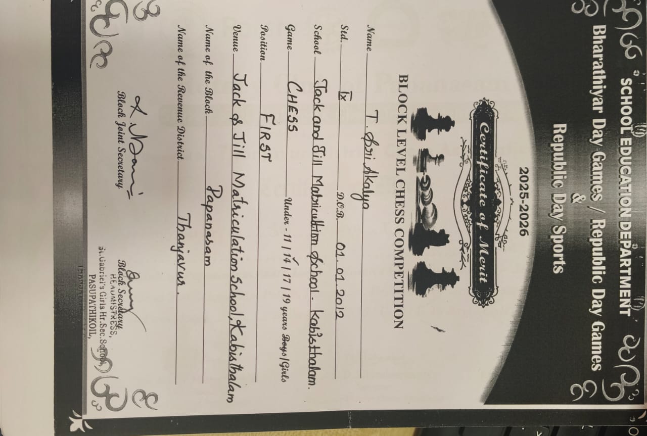 Skills Certificate