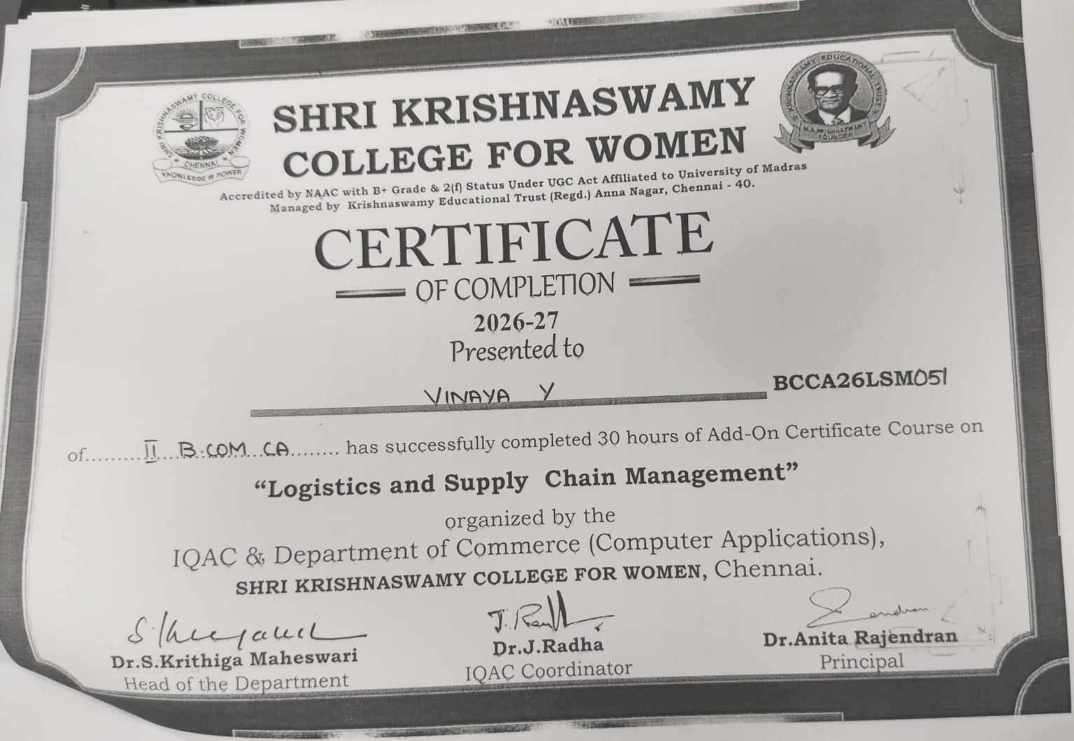 Skills Certificate