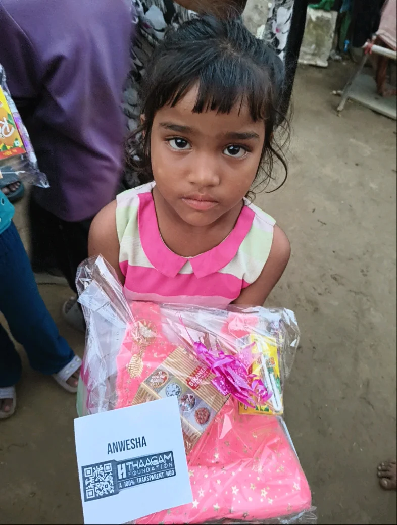 Diwali kit distribution by Thaagam Foundation